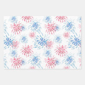 Feuille De Papier Cadeau Aquarelle des États-Unis (Devant 3)