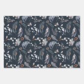 Feuille De Papier Cadeau Aquarelle d'hiver classique (Devant 2)