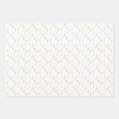 Feuille De Papier Cadeau Aquarelle douce Chevron Motif (Devant)