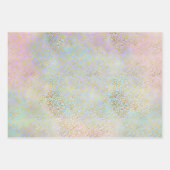 Feuille De Papier Cadeau Aquarelle Empreinte de léopard Gold Silver (Devant)