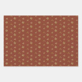 Feuille De Papier Cadeau Aquarelle Floral Rose (Devant 2)