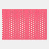 Feuille De Papier Cadeau Aquarelle florale à fleurs Polka Dot Rouge Vert (Devant 2)