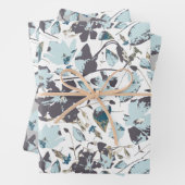 Feuille De Papier Cadeau Aquarelle florale claire Clematis Vine (En situation)