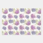 Feuille De Papier Cadeau Aquarelle florale moderne (Devant 2)