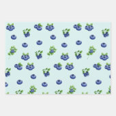 Feuille De Papier Cadeau Aquarelle Fruit bleuet (Devant 2)