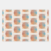 Feuille De Papier Cadeau Aquarelle géométrique Abstraite moderne (Devant)