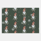 Feuille De Papier Cadeau Aquarelle Gnome (Devant 2)