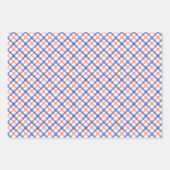 Feuille De Papier Cadeau Aquarelle Homards rouges et bleus (Devant 3)