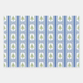 Feuille De Papier Cadeau Aquarelle Mahjong Christmas Tree (Devant 2)