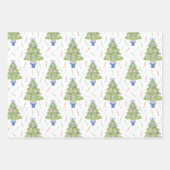Feuille De Papier Cadeau Aquarelle Mahjong Christmas Tree (Devant)