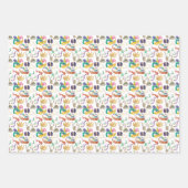 Feuille De Papier Cadeau Aquarelle Mardi Gras Thème (Devant)