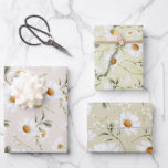 Feuille De Papier Cadeau Aquarelle marguerite Fleur sauvage Floral<br><div class="desc">Créez un papier d'emballage personnalisé et un emballage cadeau personnalisé pour toutes les occasions. Lorsque vous donnez un cadeau emballé dans du papier d'emballage personnalisé, il est sûr de mettre un sourire sur le visage de chacun! Ajoutez votre libellé personnalisé à cette conception à l'aide des cases "Modifier ce modèle...</div>