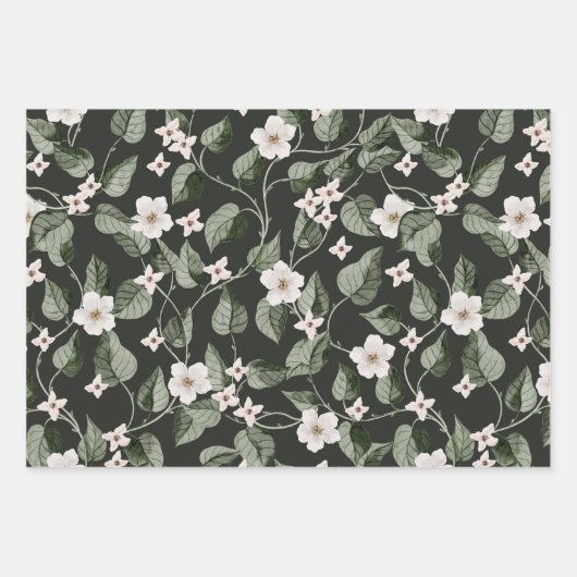 Feuille De Papier Cadeau Aquarelle mariage (Devant 2)