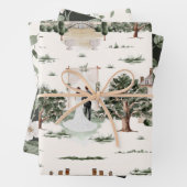 Feuille De Papier Cadeau Aquarelle mariage (En situation)