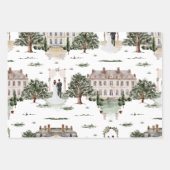 Feuille De Papier Cadeau Aquarelle mariage Fête des mariées (Devant 3)