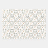 Feuille De Papier Cadeau Aquarelle mariage Fête des mariées (Devant 2)