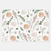 Feuille De Papier Cadeau Aquarelle mariage Fête des mariées (Devant)