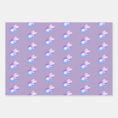 Feuille De Papier Cadeau Aquarelle mignonne Baby Hippo (Devant)