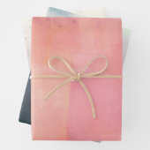 Feuille De Papier Cadeau Aquarelle moderne (En situation)