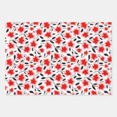 Feuille De Papier Cadeau Aquarelle moderne Floral Fleurs Botaniques Envelop (Devant)