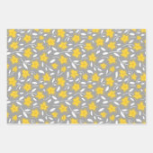 Feuille De Papier Cadeau Aquarelle moderne Florale Fleurs botaniques (Devant 2)