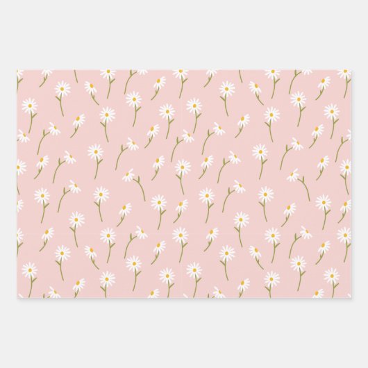 Feuille De Papier Cadeau Aquarelle moderne Florale Fleurs Botaniques Guerre (Devant 2)