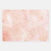 Feuille De Papier Cadeau Aquarelle Motif orange rouge en bande (Devant 2)