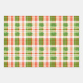 Feuille De Papier Cadeau Aquarelle Motifs de Noël (Devant 3)