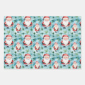 Feuille De Papier Cadeau Aquarelle Noël de Noël Thème (Devant)