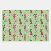 Feuille De Papier Cadeau Aquarelle Noël Shopping Mode Fille (Devant 3)