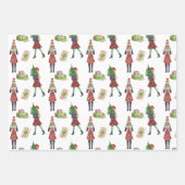 Feuille De Papier Cadeau Aquarelle Noël Shopping Mode Fille (Devant 2)