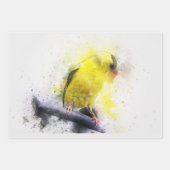 Feuille De Papier Cadeau Aquarelle Oiseau 5 Découpage Mur Art (Devant)