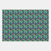 Feuille De Papier Cadeau Aquarelle Oiseau Du Paradis (Devant 2)