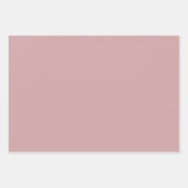 Feuille De Papier Cadeau Aquarelle orangée et marron. (Devant 3)