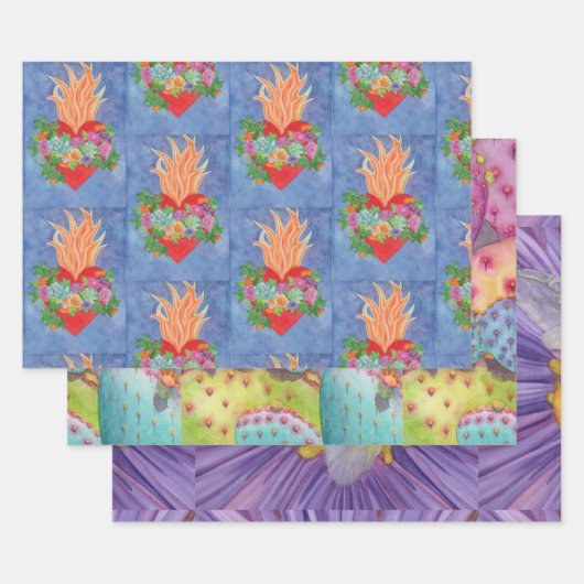 Feuille De Papier Cadeau Aquarelle originale d'un genre Miranda Designs (Lot)