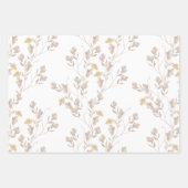 Feuille De Papier Cadeau Aquarelle Plante sauvage Heleniums (Devant)