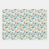 Feuille De Papier Cadeau Aquarelle Poisson tropical (Devant 2)