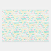 Feuille De Papier Cadeau Aquarelle popsicle. Glace Soirée d'été (Devant 2)