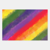 Feuille De Papier Cadeau Aquarelle Rainbow personnalisée (Devant)