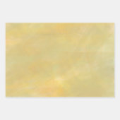 Feuille De Papier Cadeau Aquarelle rose bleu jaune (Devant 3)