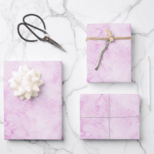 Feuille De Papier Cadeau Aquarelle rose élégant
