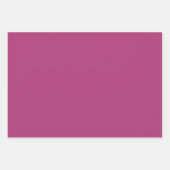 Feuille De Papier Cadeau Aquarelle rose Magenta Floral (Devant 2)