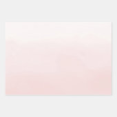 Feuille De Papier Cadeau Aquarelle rose pâle   (Devant 3)