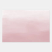 Feuille De Papier Cadeau Aquarelle rose pâle   (Devant 2)