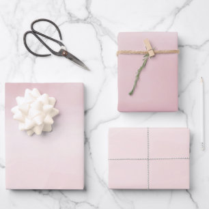 Feuille De Papier Cadeau Aquarelle rose pâle