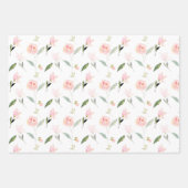 Feuille De Papier Cadeau Aquarelle rose pâle (Devant)