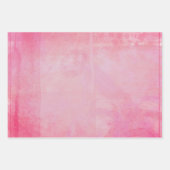 Feuille De Papier Cadeau Aquarelle rose panachée  (Devant)