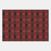 Feuille De Papier Cadeau Aquarelle rouge, verte et marine (Devant)