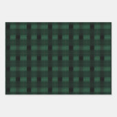 Feuille De Papier Cadeau Aquarelle rouge, verte et marine (Devant 3)