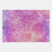 Feuille De Papier Cadeau Aquarelle Texture Violet Violet Arc-en-ciel (Devant)